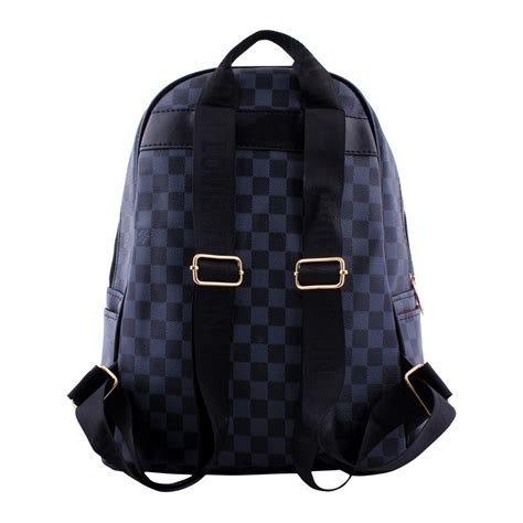 louis vuitton backpack black rope|louis vuitton black checkered backpack.